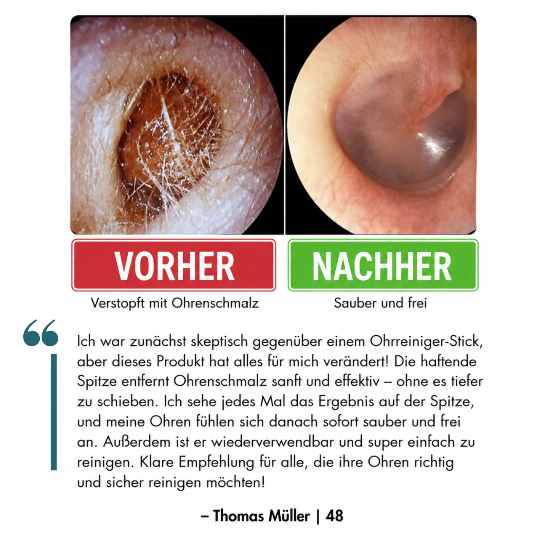 Religenix® Haftender Ohrreinigungs-Stick