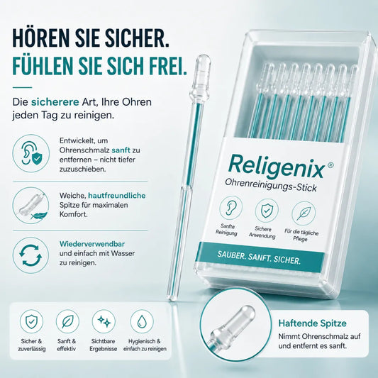 Religenix® Haftender Ohrreinigungs-Stick